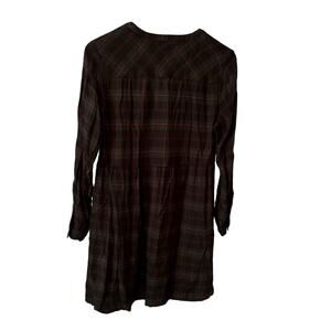 Maurices Green Plaid Dress - Long Sleeve Midi - Size Small - Comfy Casual